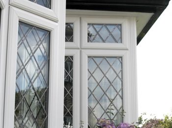 UPVc diamond leaded windows