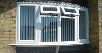 White uPVC Bow Window