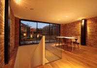 Modern living space with timber framed sliding doors