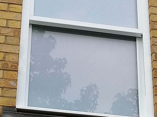 White aluminium sash window (2)