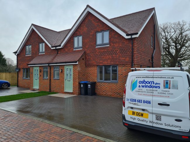 Casement windows on new-build from Osborn Glass