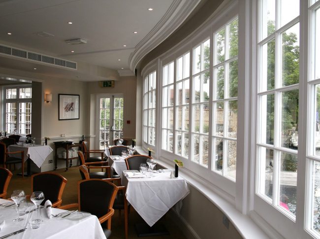 Sollex timber bay & bow restaurant windows