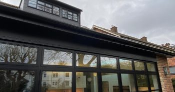 Black Aluminium casement windows