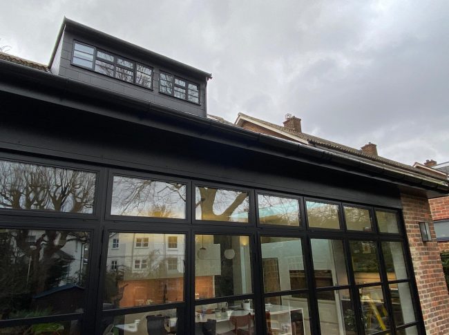 Black Aluminium casement windows