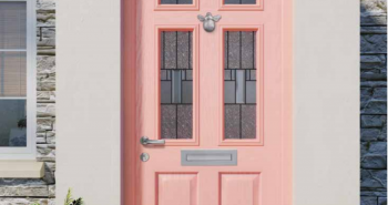 Pink composite door