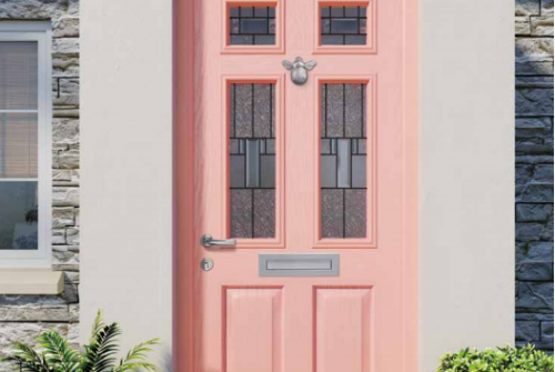 Pink composite door