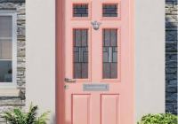 Pink composite door