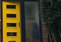 Yellow & Anthracite composite door