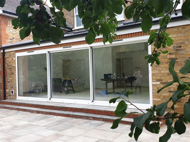 sliding slimline Aluminium doors